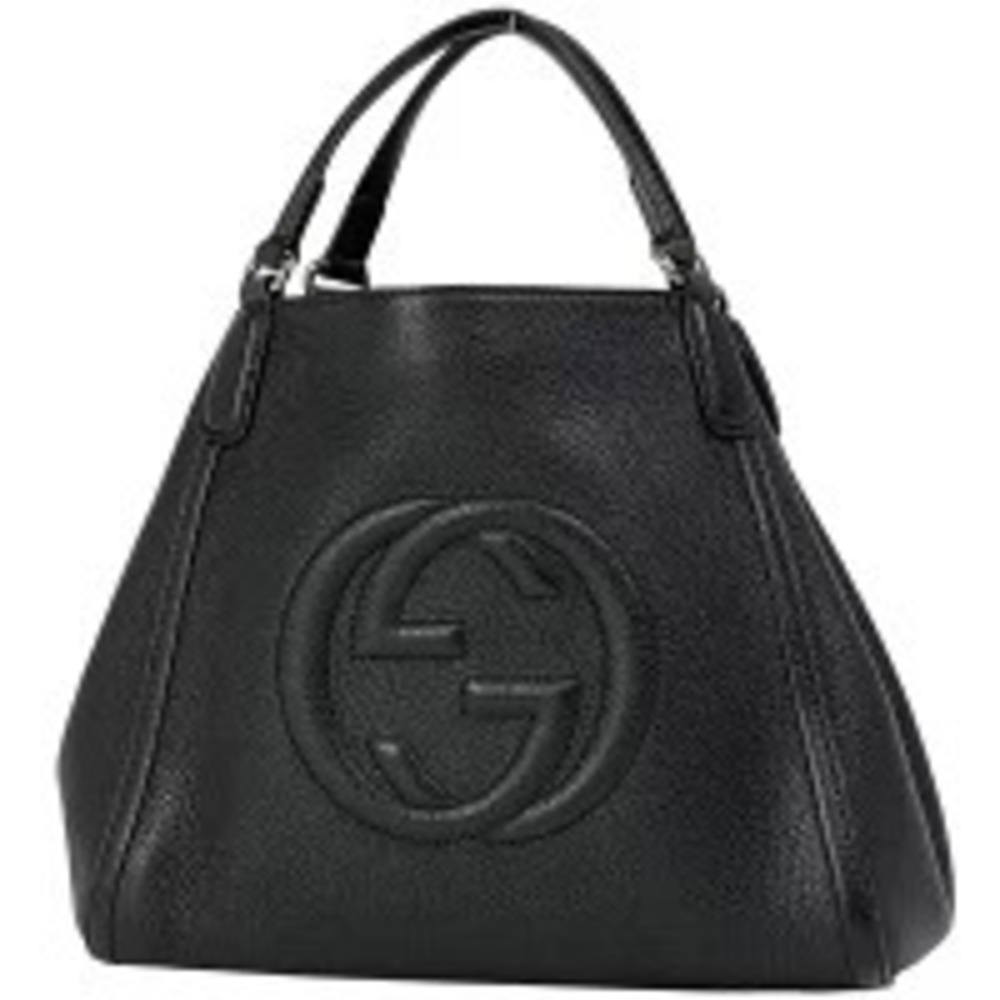 Gucci Soho Handbag Interlocking GG Leather Black